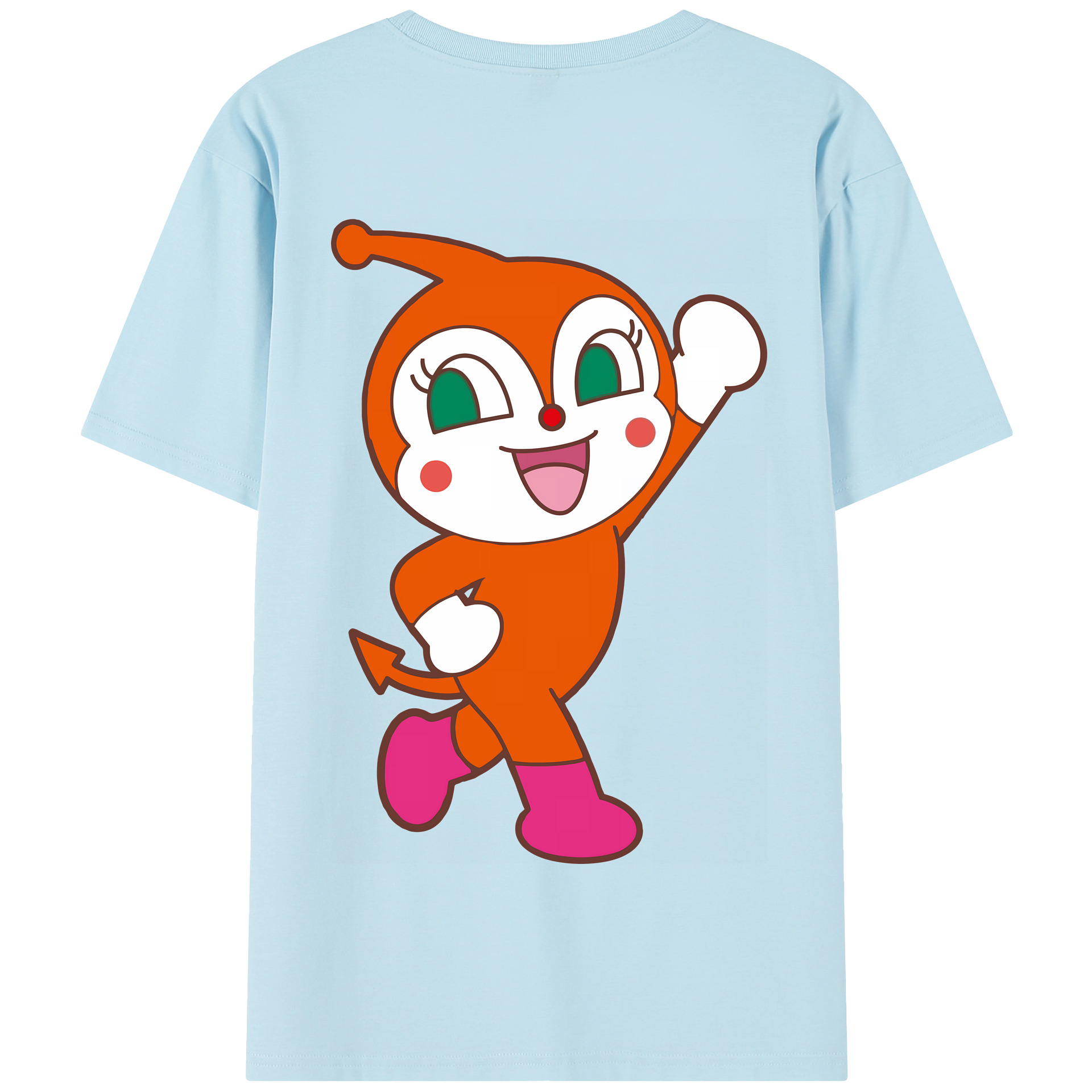 （画像用） アンパンマン Anpanman 綿100％半袖Tシャツ（背面プリント）